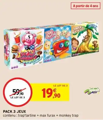 Intermarché Pack 3 jeux offre