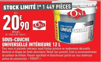 Sous-couche universelle intérieure 12 l oxi
