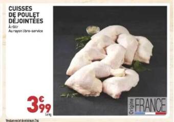 Grand Frais Cuisses de poulet déjointées offre