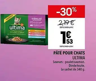 Supeco Pâté pour chats ultima offre