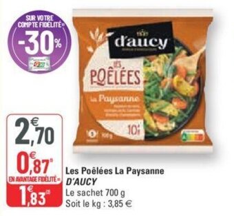 G20 D'Aucy Les Poêlées La paysanne offre