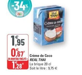 G20 Real Thai Crème de Coco offre