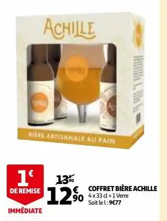 Auchan Coffret bière achille offre