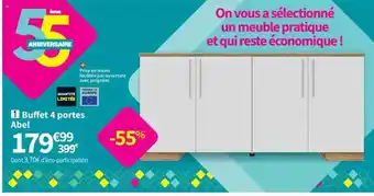 Conforama Buffet 4 portes abel offre