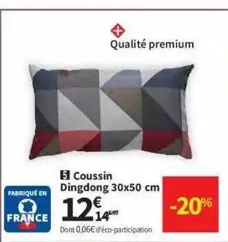 Conforama Coussin dingdong 30 x 50 cm offre