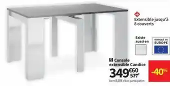 Conforama Console extensible candice offre