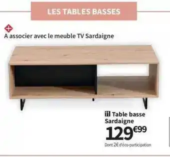Conforama Table basse sardaigne offre