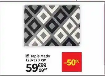 Conforama Tapis mady 120 x 170 cm offre