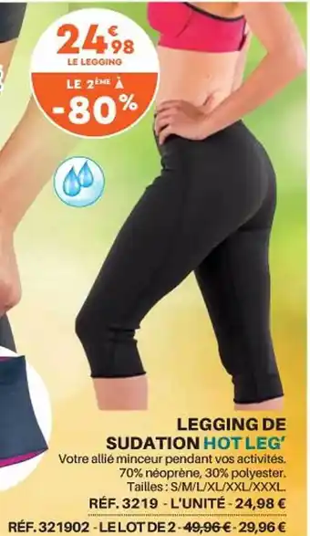 Legging de sudation hot leg'