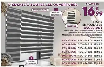Shopix Store enroulable occultant offre