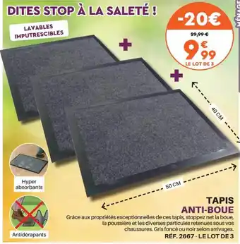Shopix Tapis anti-boue offre