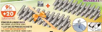 Shopix Pinces à linge inox offre