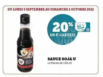 Super U Sauce soja u offre