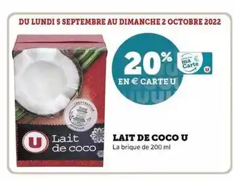 Lait de coco u
