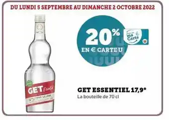 Super U Get essentiel 17,9° offre
