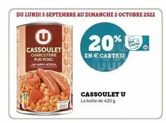 Super U Cassoulet u offre