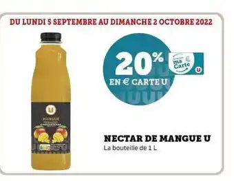 Super U Nectar de mangue u offre