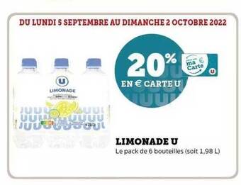 Super U Limonade u offre