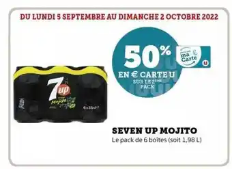 Super U Seven up mojito offre