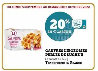Gaufres liégeoises perles de sucre u