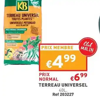 Trafic Terreau universel offre