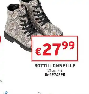 Trafic Bottillons fille offre