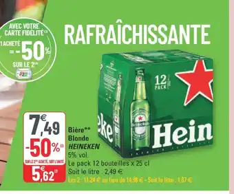 G20 Heineken Bière Blonde offre