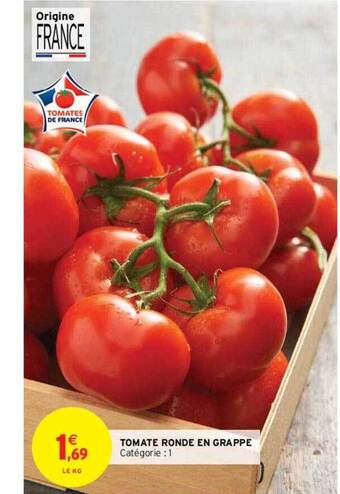 Intermarché Hyper Tomate ronde en grappe offre