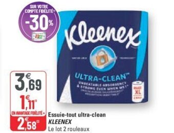 G20 Kleenex Essuie-Tout Ultra-Clean offre