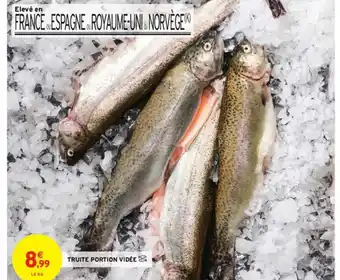 Intermarché Truite Portion Vidée offre