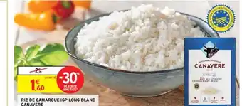 Intermarché Riz de Camargue IGP Longe Blanc Canavere offre