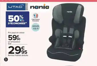Carrefour Le Rehausseur Speedy Sp Luxe offre