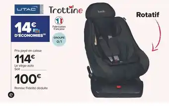 Carrefour Siège Auto Clipperton offre