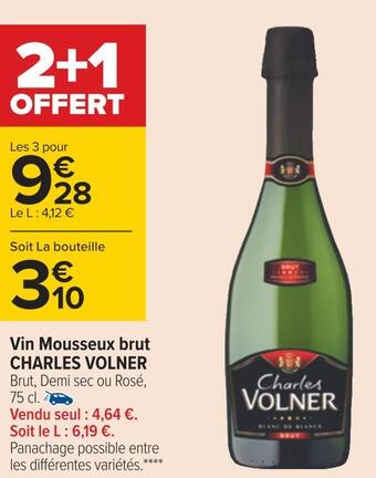 Carrefour Charles volner vin mousseux brut offre