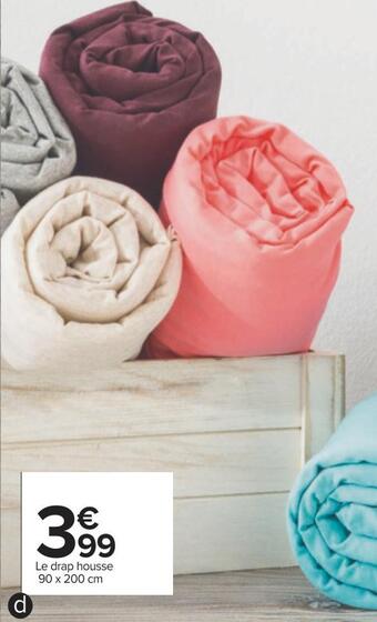 Carrefour Linge de lit "jersey polycoton" offre
