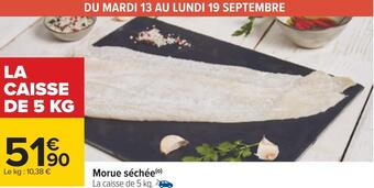 Carrefour Morue séchée offre