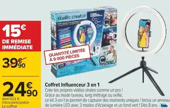 Carrefour Coffret influenceur 3 en 1 offre