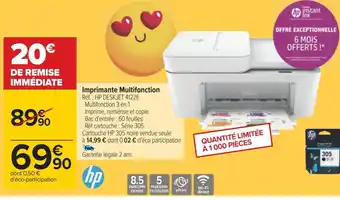 Carrefour Hp imprimante multifonction offre