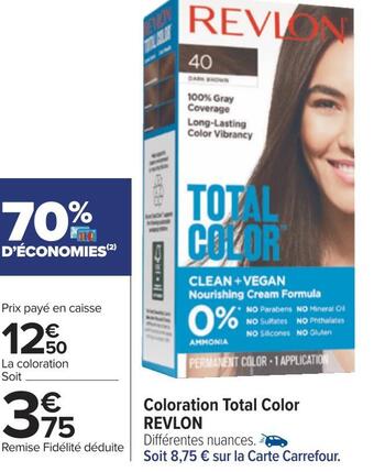 Carrefour Revlon coloration total color offre