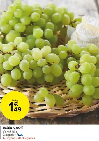 Carrefour Market Raisin blanc offre