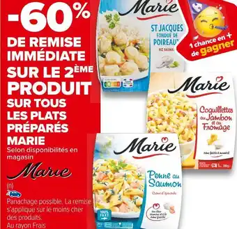 Carrefour Market Marie bon plan sur tous les plats préparés marie offre