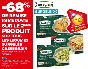 Carrefour Market Cassegrain bon plan sur tous les légumes surgelés cassegrain offre