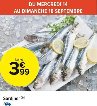 Carrefour Market Sardine offre