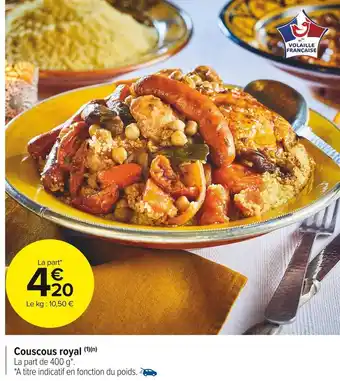Carrefour Market Couscous royal offre