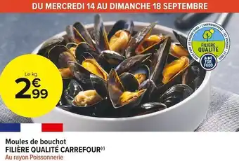 Carrefour Market Filière qualité carrefour moules de bouchot offre