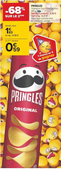 Carrefour Pringles pringles offre
