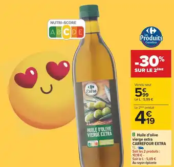 Carrefour Carrefour extra huile d'olive vierge extra offre