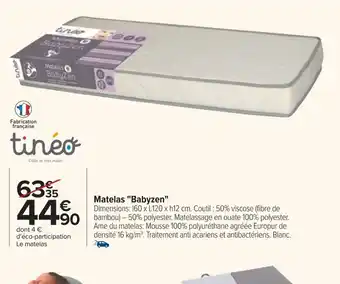 Carrefour Matelas Babyzen offre