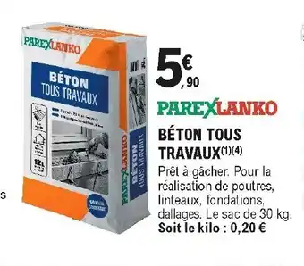 E.Leclerc Brico Béton tous travaux offre