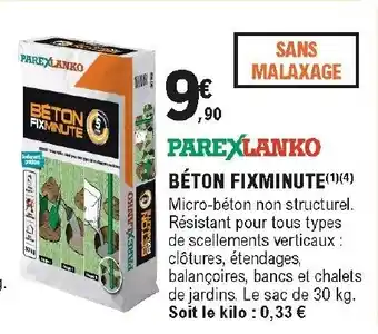 E.Leclerc Brico Béton fixminute offre